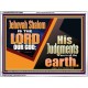 JEHOVAH SHALOM IS THE LORD OUR GOD  Ultimate Inspirational Wall Art Acrylic Frame  GWAMBASSADOR10662  