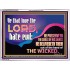 THE LORD DELIVERETH OUT OF THE HAND OF THE WICKED  Ultimate Power Acrylic Frame  GWAMBASSADOR10683  "48x32"