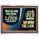 HE THAT LOVETH HATH FULFILLED THE LAW  Sanctuary Wall Acrylic Frame  GWAMBASSADOR10688  