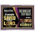 O PEOPLE SAVED BY THE LORD  Children Room Wall Acrylic Frame  GWAMBASSADOR10699  "48x32"