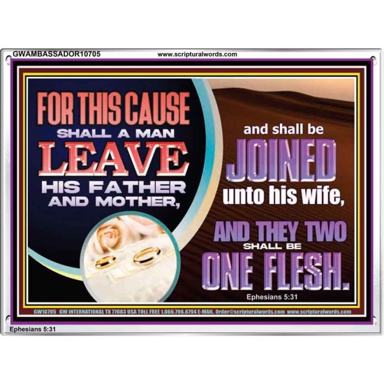 WHATSOEVER GOD HAS JOINED TOGETHER LET NO MAN PUT ASUNDER  Righteous Living Christian Acrylic Frame  GWAMBASSADOR10705  