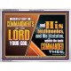 DILIGENTLY KEEP THE COMMANDMENTS OF THE LORD OUR GOD  Ultimate Inspirational Wall Art Acrylic Frame  GWAMBASSADOR10719  