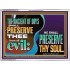 THE ANCIENT OF DAYS SHALL PRESERVE THEE FROM ALL EVIL  Scriptures Wall Art  GWAMBASSADOR10729  "48x32"
