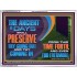 THE ANCIENT OF DAYS SHALL PRESERVE THY GOING OUT AND COMING  Scriptural Wall Art  GWAMBASSADOR10730  "48x32"