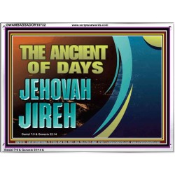 THE ANCIENT OF DAYS JEHOVAH JIREH  Scriptural Décor  GWAMBASSADOR10732  "48x32"