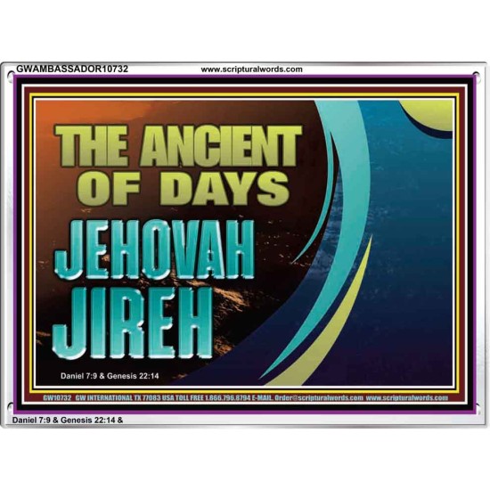 THE ANCIENT OF DAYS JEHOVAH JIREH  Scriptural Décor  GWAMBASSADOR10732  