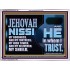 JEHOVAH NISSI OUR GOODNESS FORTRESS HIGH TOWER DELIVERER AND SHIELD  Encouraging Bible Verses Acrylic Frame  GWAMBASSADOR10748  "48x32"