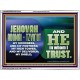 JEHOVAI ADONAI - TZVA'OT OUR GOODNESS FORTRESS HIGH TOWER DELIVERER AND SHIELD  Christian Quote Acrylic Frame  GWAMBASSADOR10754  