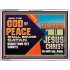 THE GOD OF PEACE SHALL BRUISE SATAN UNDER YOUR FEET SHORTLY  Scripture Art Prints Acrylic Frame  GWAMBASSADOR10760  "48x32"