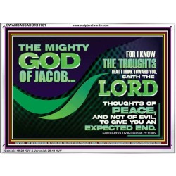 FOR I KNOW THE THOUGHTS THAT I THINK TOWARD YOU  Christian Wall Art Wall Art  GWAMBASSADOR10781  "48x32"