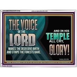THE VOICE OF THE LORD MAKES THE DEER GIVE BIRTH  Art & Wall Décor  GWAMBASSADOR10789  "48x32"