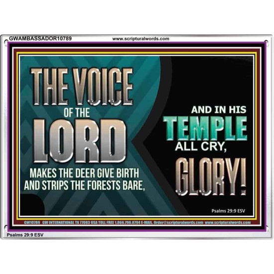 THE VOICE OF THE LORD MAKES THE DEER GIVE BIRTH  Art & Wall Décor  GWAMBASSADOR10789  