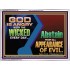 GOD IS ANGRY WITH THE WICKED EVERY DAY  Biblical Paintings Acrylic Frame  GWAMBASSADOR10790  "48x32"