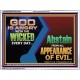 GOD IS ANGRY WITH THE WICKED EVERY DAY  Biblical Paintings Acrylic Frame  GWAMBASSADOR10790  