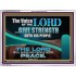 THE VOICE OF THE LORD GIVE STRENGTH UNTO HIS PEOPLE  Contemporary Christian Wall Art Acrylic Frame  GWAMBASSADOR10795  "48x32"