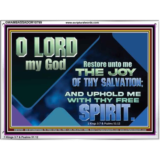 RESTORE UNTO ME THE JOY OF THY SALVATION  Scripture Art Prints  GWAMBASSADOR10799  