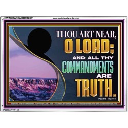 ALL THY COMMANDMENTS ARE TRUTH  Scripture Art Acrylic Frame  GWAMBASSADOR12051  