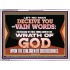 LET NO MAN DECEIVE YOU WITH VAIN WORDS  Scripture Art Work Acrylic Frame  GWAMBASSADOR12057  "48x32"