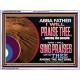 ABBA FATHER I WILL PRAISE THEE AMONG THE PEOPLE  Contemporary Christian Art Acrylic Frame  GWAMBASSADOR12083  