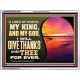O LORD OF HOSTS MY KING AND MY GOD  Scriptural Portrait Acrylic Frame  GWAMBASSADOR12091  