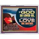 LOVE ONE ANOTHER  Custom Contemporary Christian Wall Art  GWAMBASSADOR12129  