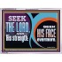 SEEK THE LORD HIS STRENGTH AND SEEK HIS FACE CONTINUALLY  Unique Scriptural ArtWork  GWAMBASSADOR12136  "48x32"