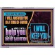 I WILL ANSWER YOU IN A TIME OF FAVOUR  Unique Bible Verse Acrylic Frame  GWAMBASSADOR12143  