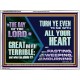 THE DAY OF THE LORD IS GREAT AND VERY TERRIBLE REPENT IMMEDIATELY  Custom Inspiration Scriptural Art Acrylic Frame  GWAMBASSADOR12145  