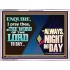 THE WORD OF THE LORD TO DAY  New Wall Décor  GWAMBASSADOR12151  "48x32"