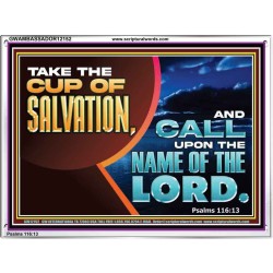 TAKE THE CUP OF SALVATION  Art & Décor Acrylic Frame  GWAMBASSADOR12152  "48x32"