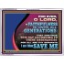 THY FAITHFULNESS IS UNTO ALL GENERATIONS O LORD  Bible Verse for Home Acrylic Frame  GWAMBASSADOR12156  "48x32"