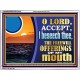 ACCEPT THE FREEWILL OFFERINGS OF MY MOUTH  Bible Verse for Home Acrylic Frame  GWAMBASSADOR12158  
