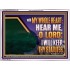 HEAR ME O LORD I WILL KEEP THY STATUTES  Bible Verse Acrylic Frame Art  GWAMBASSADOR12162  "48x32"