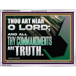 ALL THY COMMANDMENTS ARE TRUTH O LORD  Inspirational Bible Verse Acrylic Frame  GWAMBASSADOR12164  "48x32"