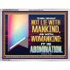 THOU SHALT NOT LIE WITH MANKIND AS WITH WOMANKIND IT IS ABOMINATION  Bible Verse for Home Acrylic Frame  GWAMBASSADOR12169  