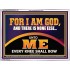 UNTO ME EVERY KNEE SHALL BOW  Scripture Wall Art  GWAMBASSADOR12176  "48x32"