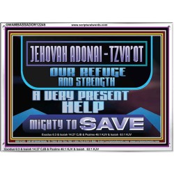 JEHOVAH ADONAI TZVA'OT OUR REFUGE AND STRENGTH A VERY PRESENT HELP  Children Room  GWAMBASSADOR12245  "48x32"