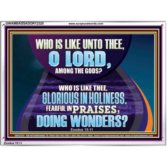 FEARFUL IN PRAISES DOING WONDERS  Ultimate Inspirational Wall Art Acrylic Frame  GWAMBASSADOR12320  