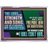 THE LORD IS MY STRENGTH AND SONG AND I WILL EXALT HIM  Children Room Wall Acrylic Frame  GWAMBASSADOR12357  "48x32"