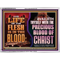 AVAILETH THYSELF WITH THE PRECIOUS BLOOD OF CHRIST  Children Room  GWAMBASSADOR12375  "48x32"