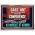 CONFIDENCE WHICH HATH GREAT RECOMPENCE OF REWARD  Bible Verse Acrylic Frame  GWAMBASSADOR12719  "48x32"