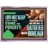 LOVE NOT SLEEP LEST THOU COME TO POVERTY  Bible Verse Art Acrylic Frame  GWAMBASSADOR12724  "48x32"