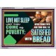 LOVE NOT SLEEP LEST THOU COME TO POVERTY  Bible Verse Art Acrylic Frame  GWAMBASSADOR12724  