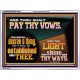 PAY THOU VOWS DECREE A THING AND IT SHALL BE ESTABLISHED UNTO THEE  Bible Verses Acrylic Frame  GWAMBASSADOR12978  