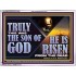 TRULY THIS WAS THE SON OF GOD HE IS RISEN FROM THE DEAD  Sanctuary Wall Acrylic Frame  GWAMBASSADOR13092  "48x32"