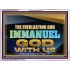 EVERLASTING GOD IMMANUEL..GOD WITH US  Contemporary Christian Wall Art Acrylic Frame  GWAMBASSADOR13105  "48x32"