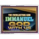 EVERLASTING GOD IMMANUEL..GOD WITH US  Contemporary Christian Wall Art Acrylic Frame  GWAMBASSADOR13105  