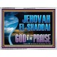 JEHOVAH EL SHADDAI GOD OF MY PRAISE  Modern Christian Wall Décor Acrylic Frame  GWAMBASSADOR13120  