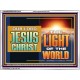 OUR LORD JESUS CHRIST THE LIGHT OF THE WORLD  Bible Verse Wall Art Acrylic Frame  GWAMBASSADOR13122  