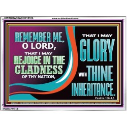 REJOICE IN GLADNESS  Bible Verses to Encourage Acrylic Frame  GWAMBASSADOR13125  "48x32"